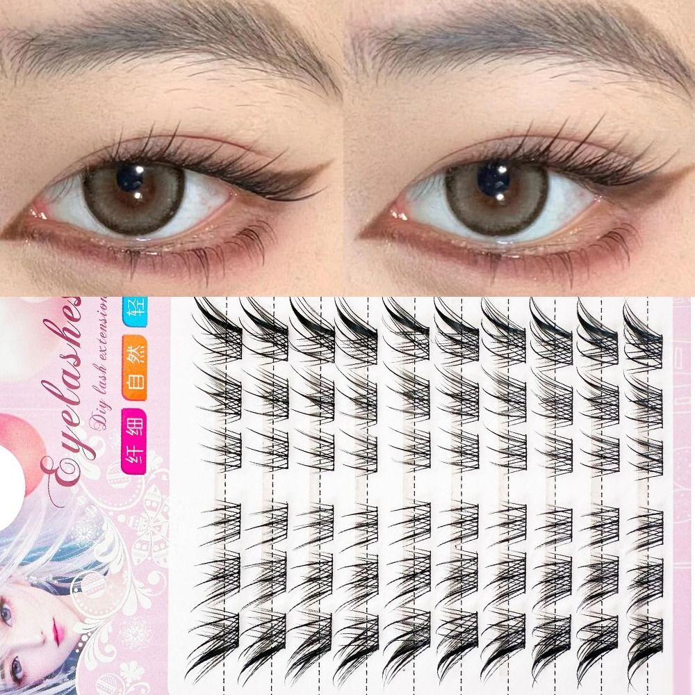 Eyelash Extension C Curl - Накладные ресницы 3D Cat Eye Clusters