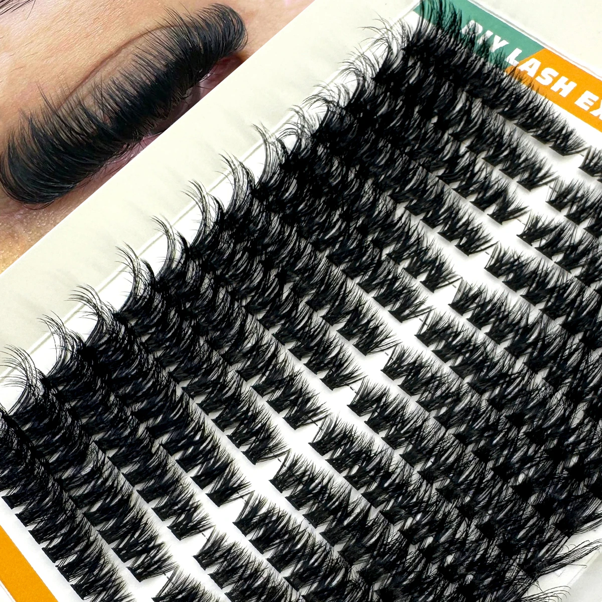 Eyelash Extension Volume Cat Eye - Накладные ресницы AMSDCN 80D: пучки для