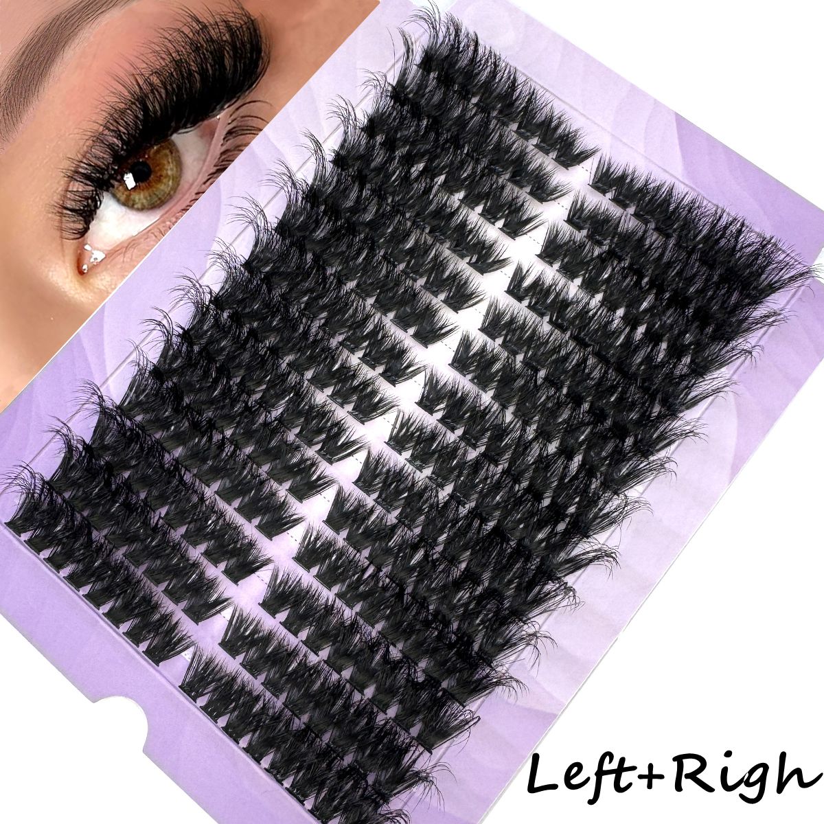 Eyelash Extension Volume Cat Eye - Наращивание ресниц: пучки 14 рядов 50D-100D,