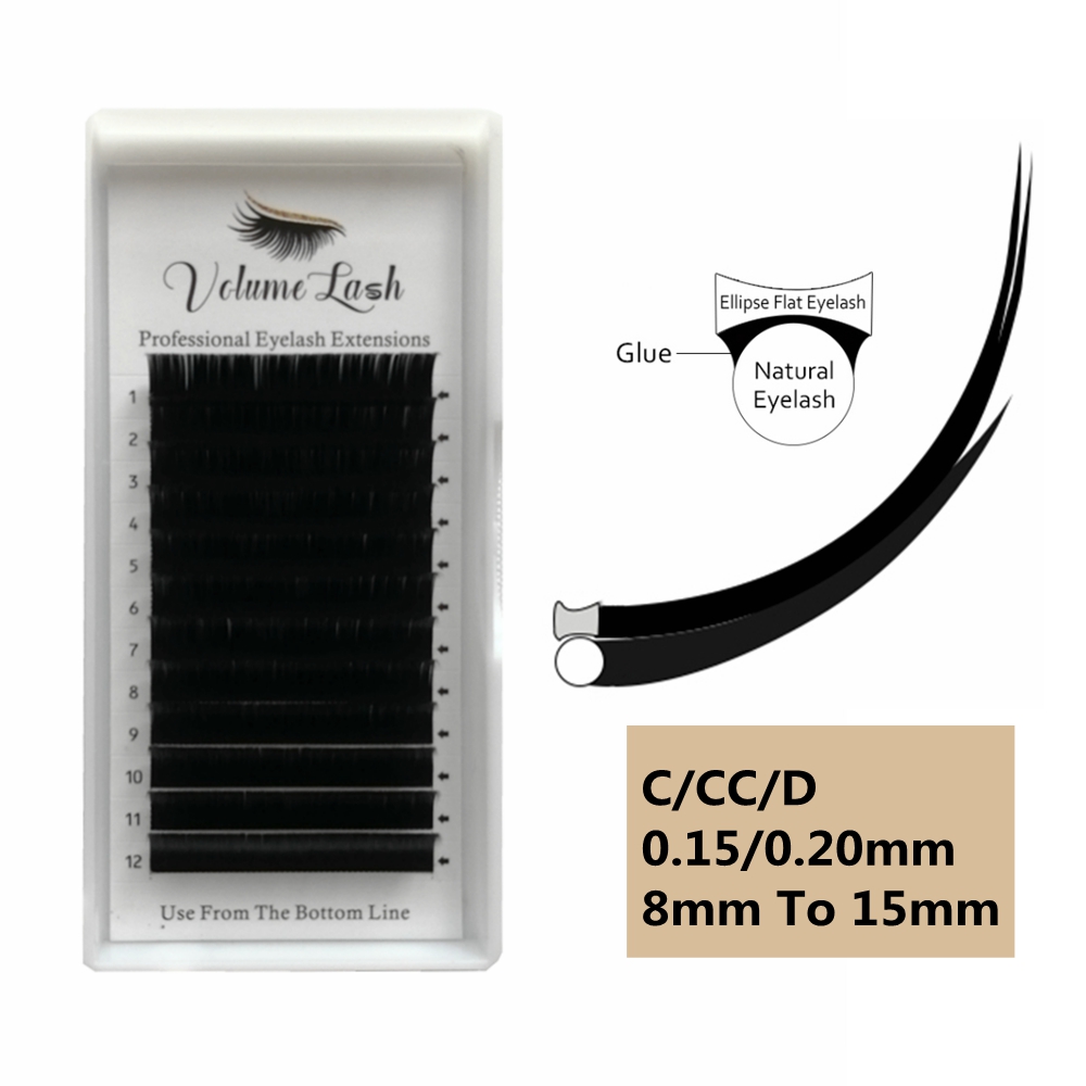 Eyelash Extension C Curl - Накладные ресницы из искусственной норки C/CC/D,