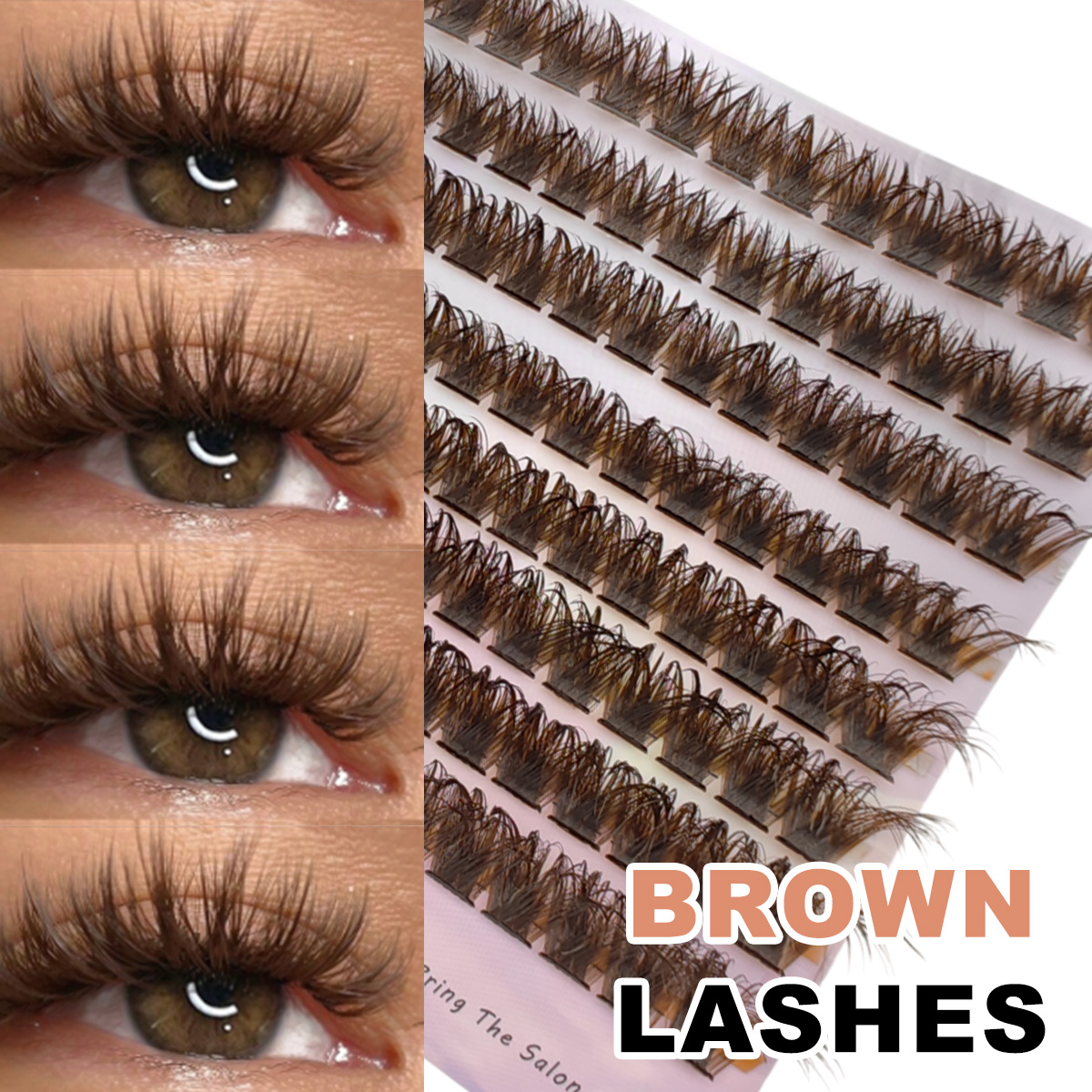 120 шт., натуральные коричневы – обзор и цена Eyelash Extension Home Service
