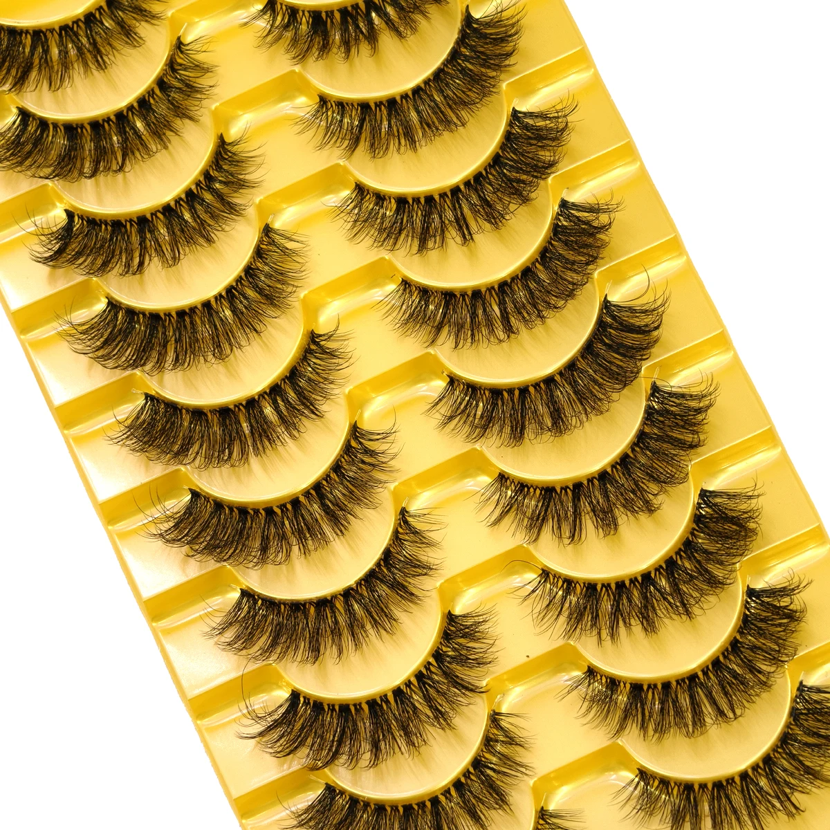 Накладные ресницы AMSDCN 7D Ca – обзор и цена Eyelash Extension Volume Cat Eye