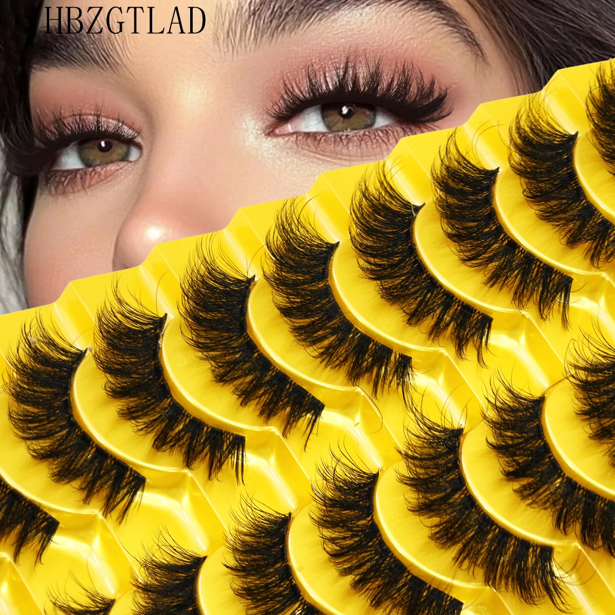 Накладные ресницы AMSDCN 7D Ca – обзор и цена Eyelash Extension Volume Cat Eye