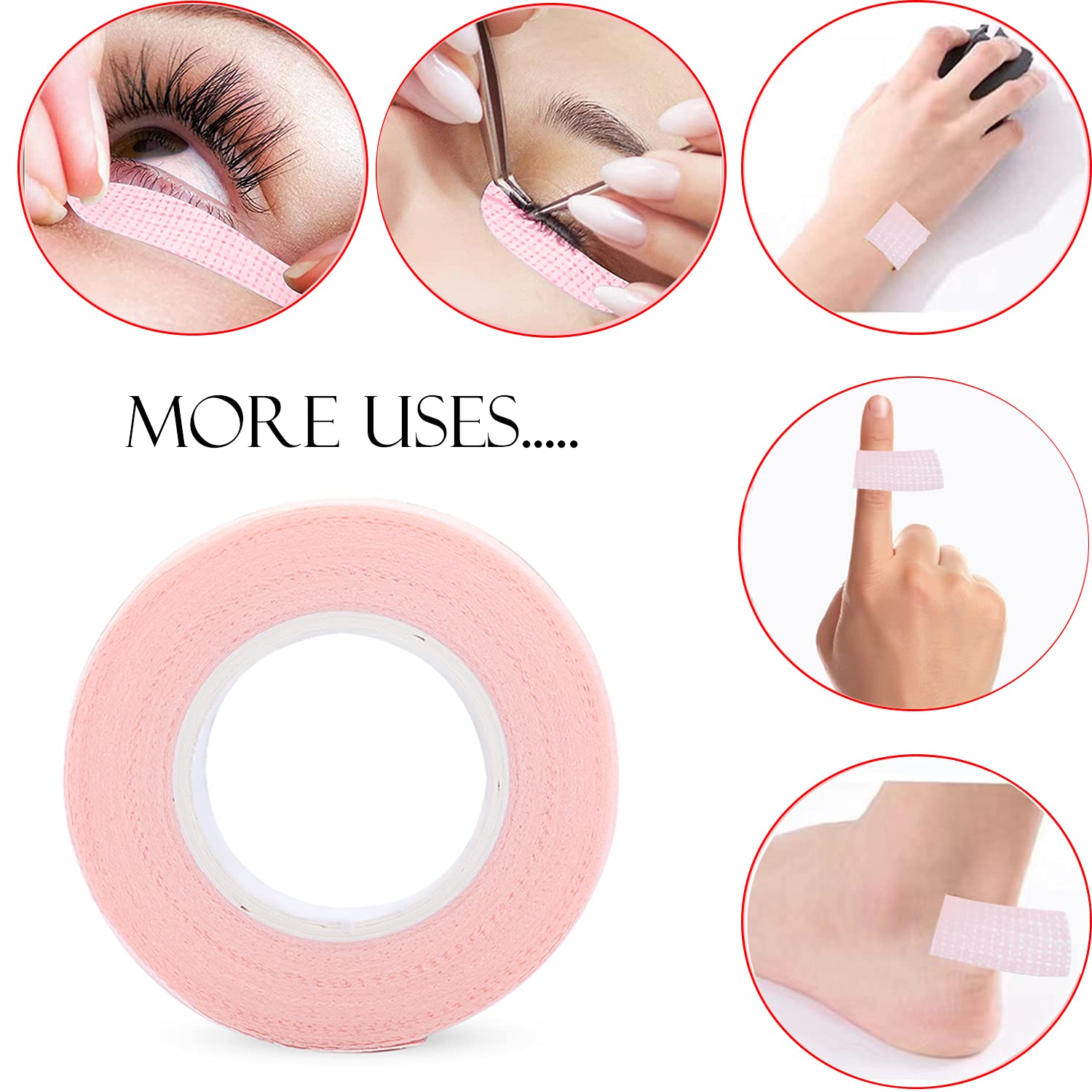 6 рулонов тейпа для наращивани – обзор и цена Eyelash Extension Guide