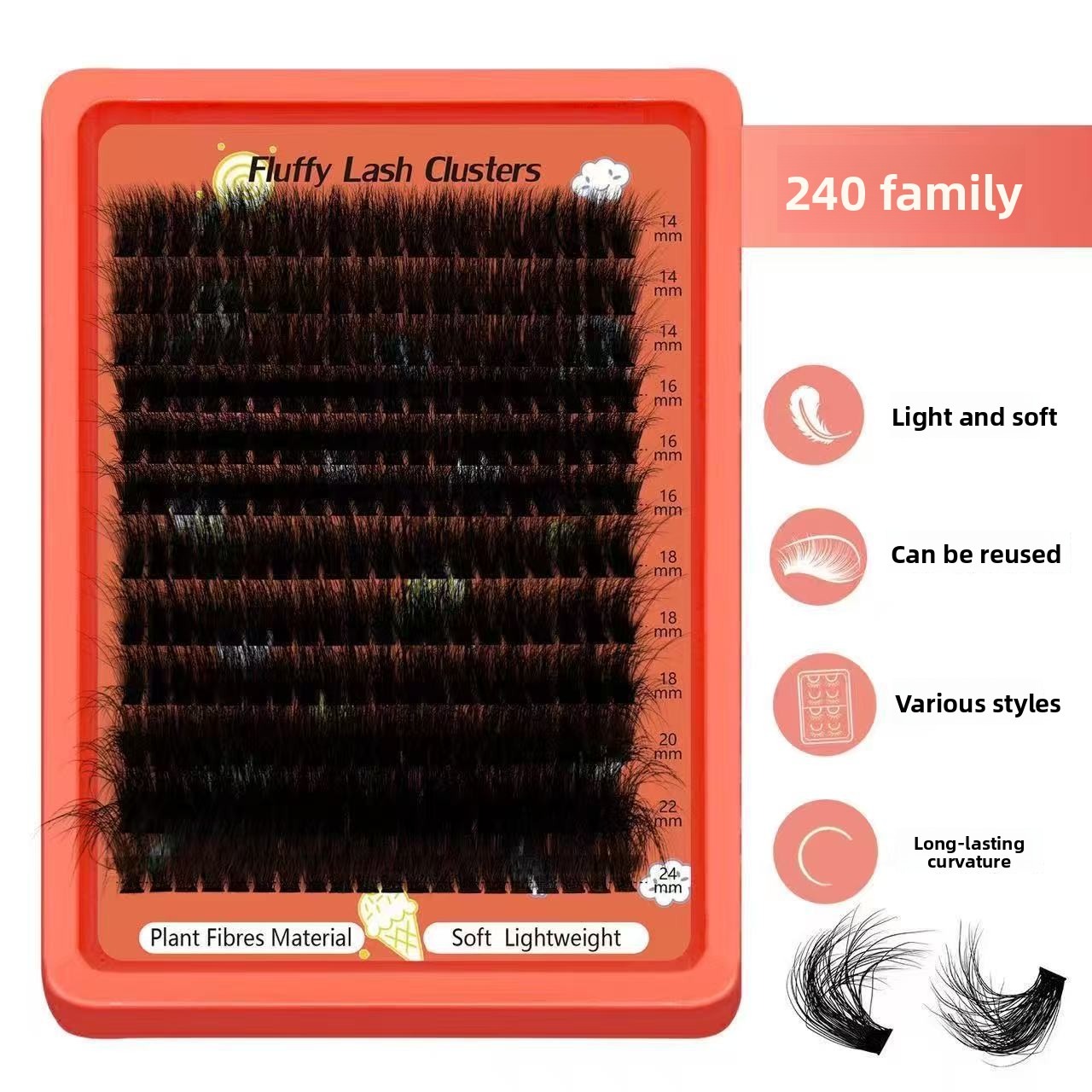 Накладные ресницы 80D-100D Flu – обзор и цена Eyelash Extension Home Service