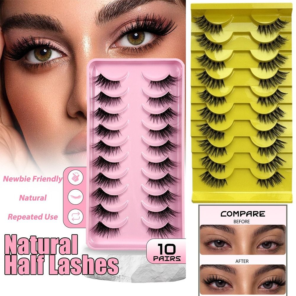 10 пар многоразовых 3D-ресниц  – обзор и цена Eyelash Extension Volume Cat Eye