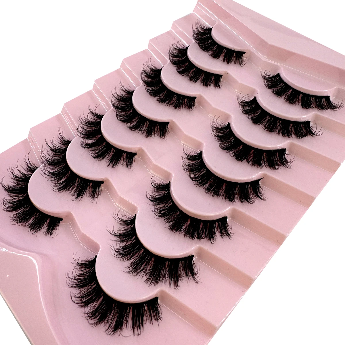 AMSDCN 7 пар пушистых накладны – обзор и цена Eyelash Extension Volume Cat Eye