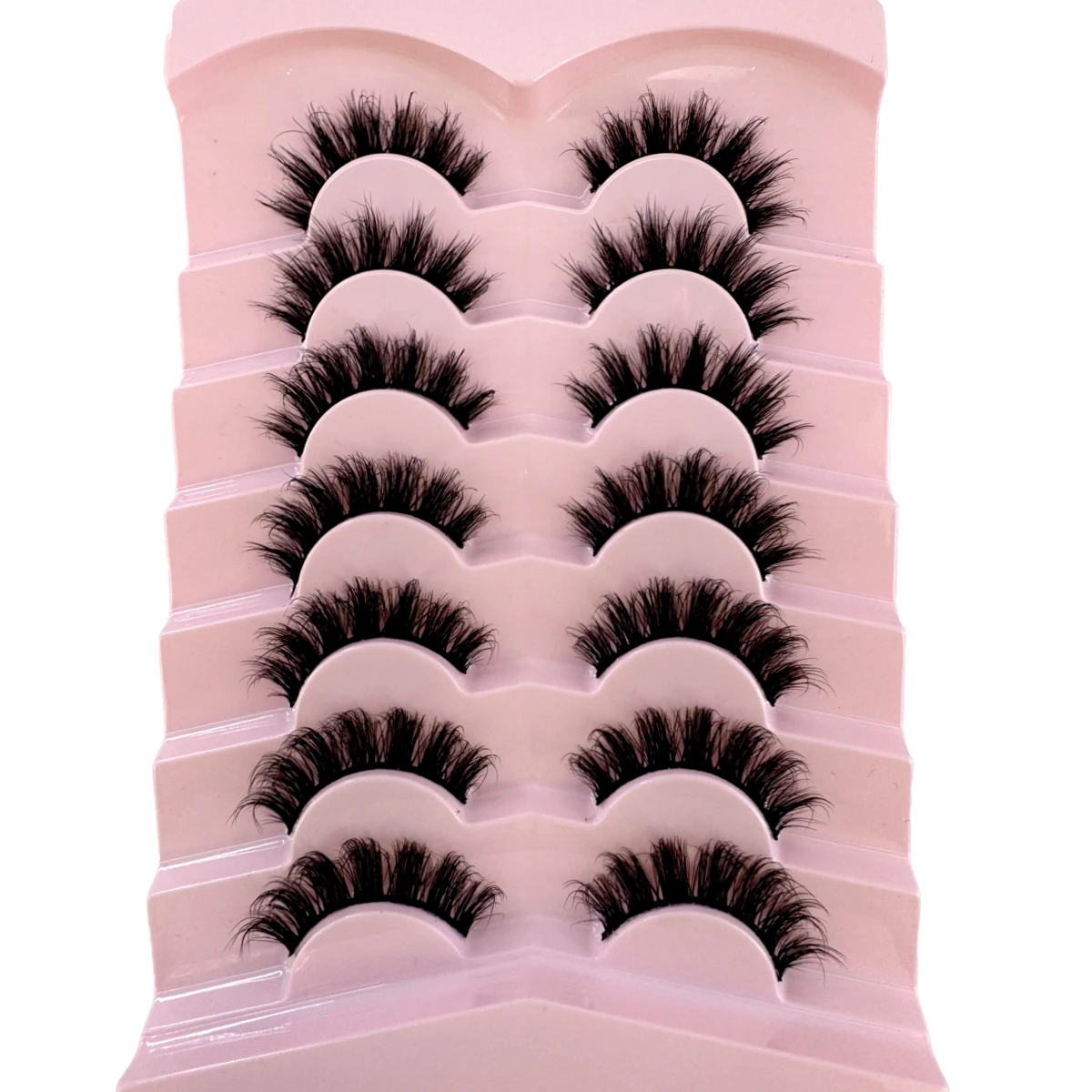 AMSDCN 7 пар пушистых накладны – обзор и цена Eyelash Extension Volume Cat Eye