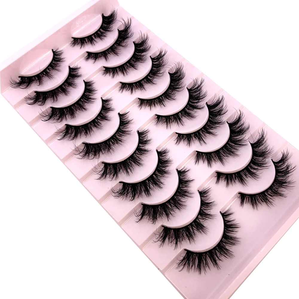 AMSDCN 9 пар накладных ресниц  – обзор и цена Eyelash Extension Volume Cat Eye