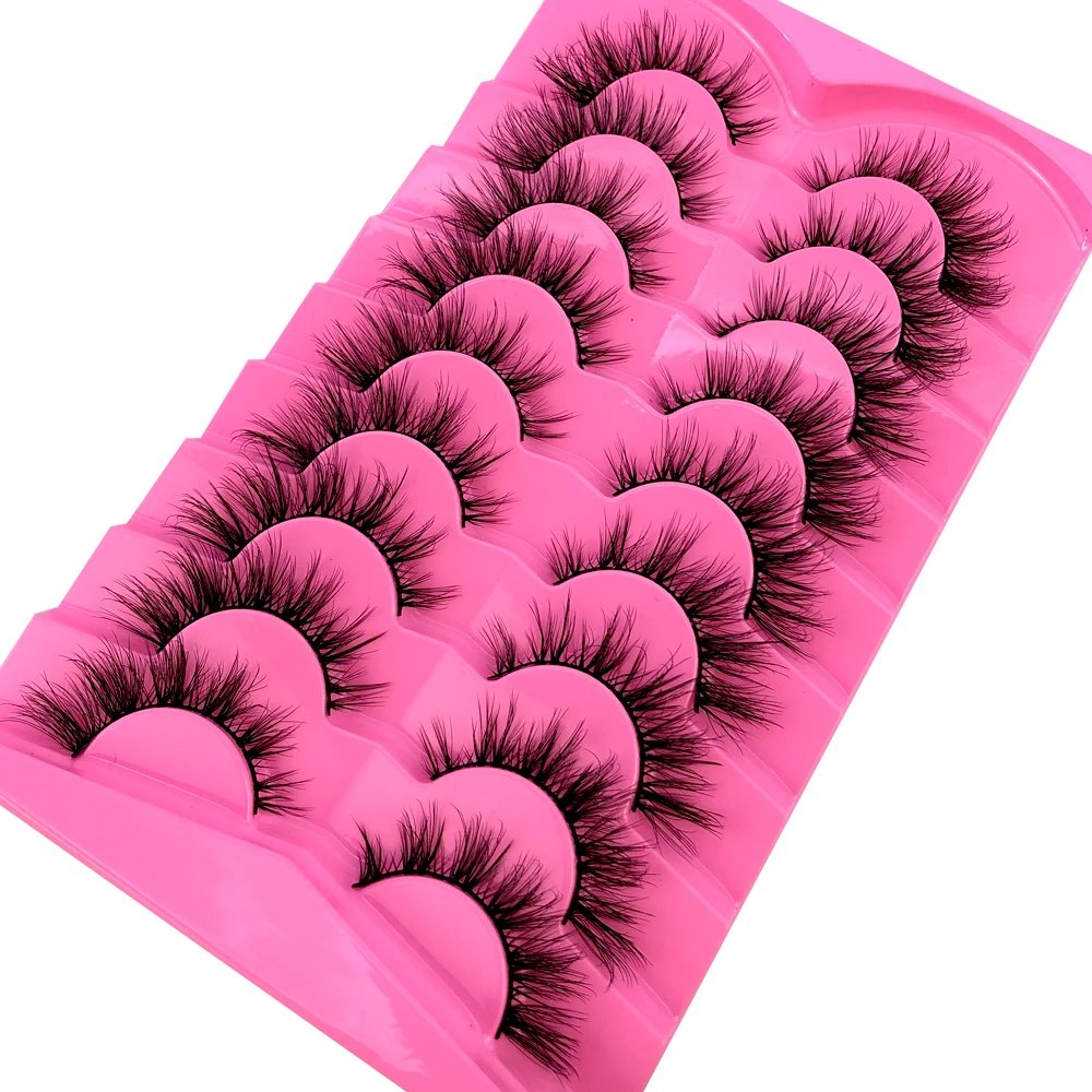 AMSDCN 9 пар накладных ресниц  – обзор и цена Eyelash Extension Volume Cat Eye