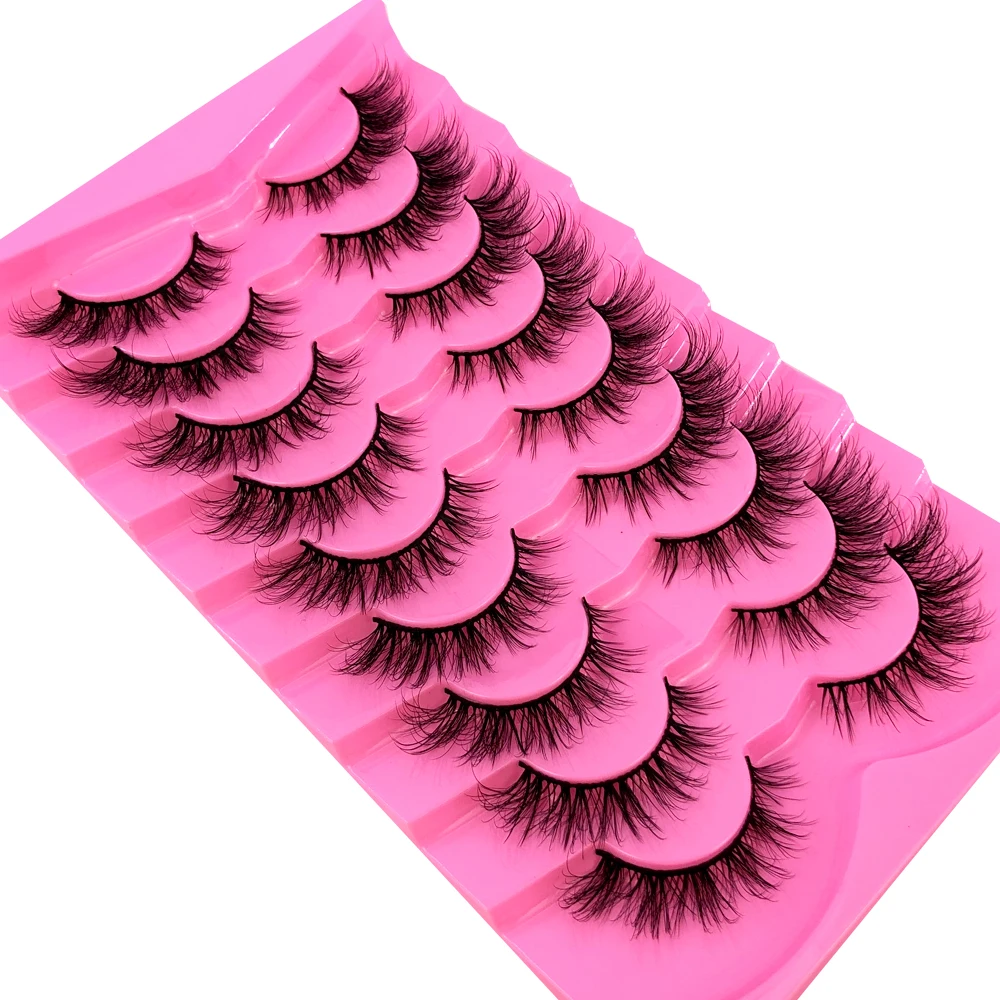 AMSDCN 9 пар накладных ресниц  – обзор и цена Eyelash Extension Volume Cat Eye