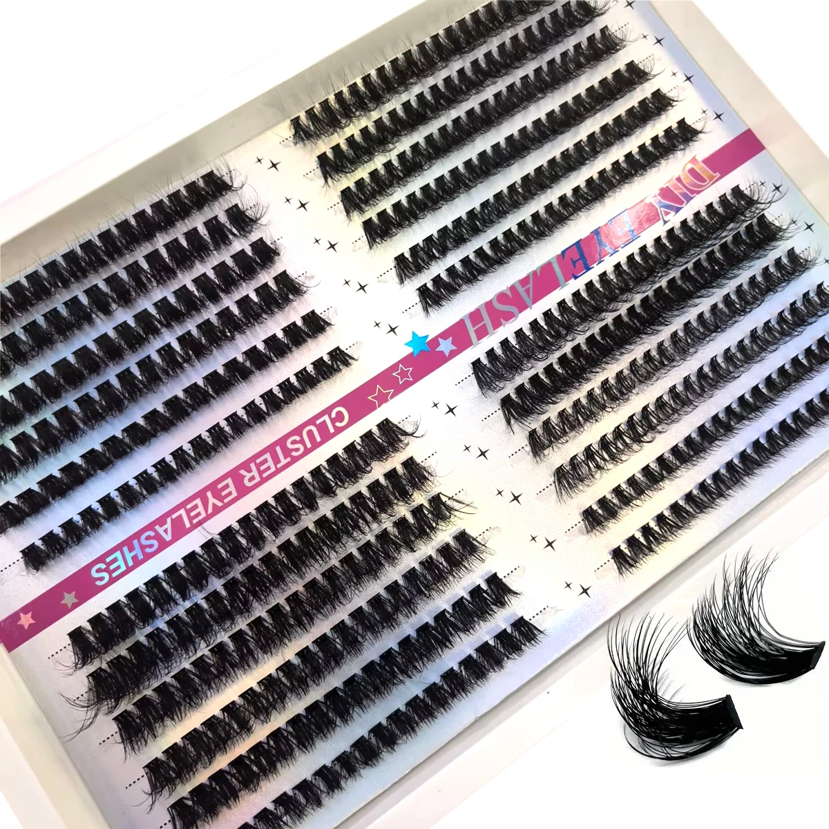 Набор пучковых ресниц AMSDCN 3 – обзор и цена Eyelash Extension Home Service