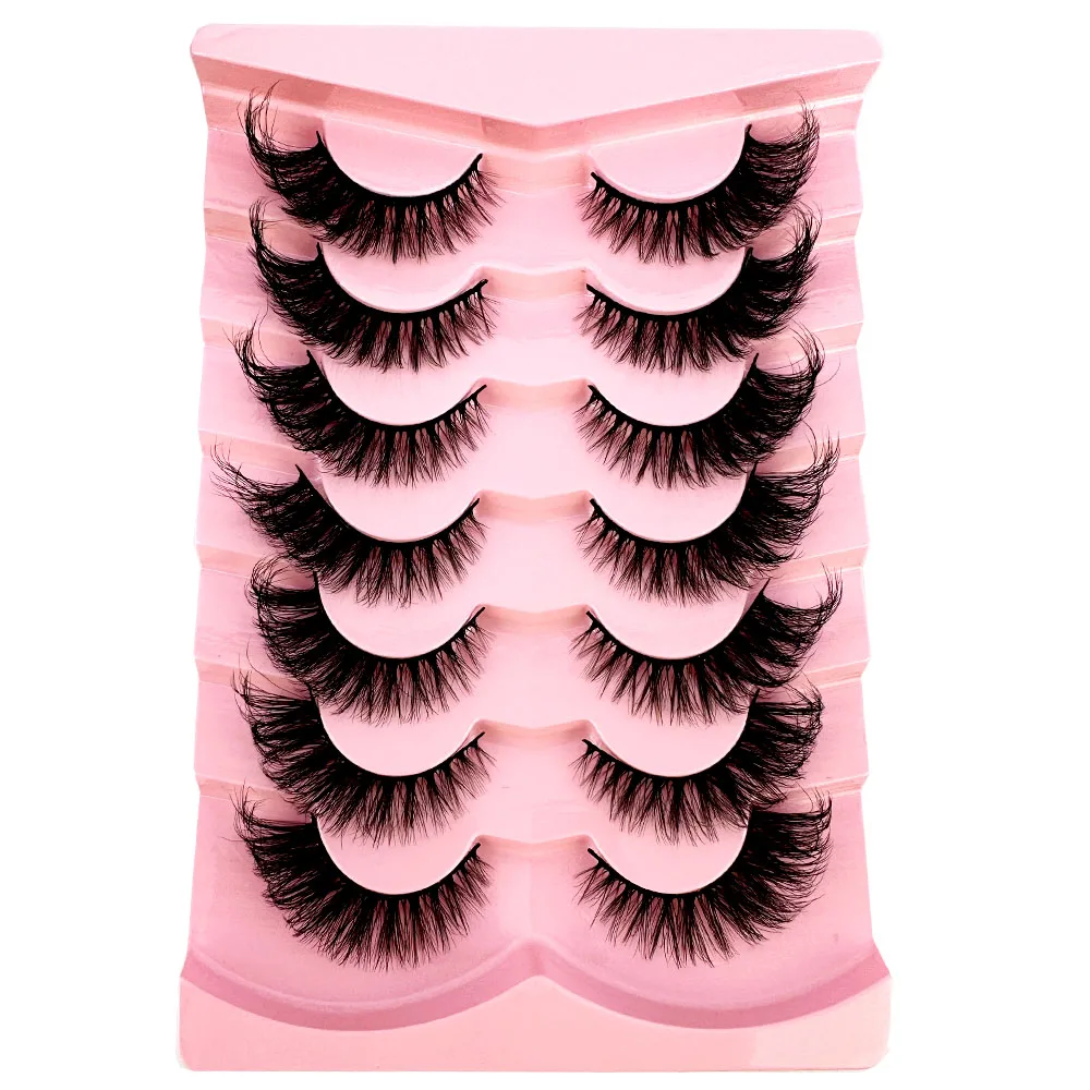 7 пар густых ресниц «кошачий г – обзор и цена Eyelash Extension Volume Cat Eye
